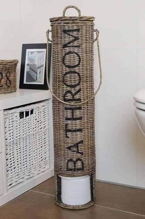 Toilettenpapierhalter Toilettenrollenhalter Bathroom Rattan